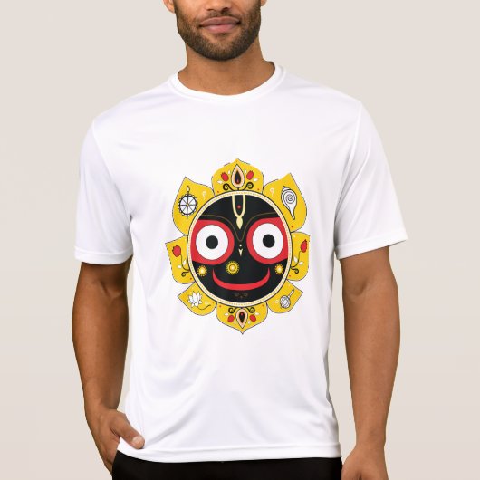 Lord Jagannath Face Hindu Deity Spiritual Tシャツ (正面)