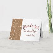 Lord Jesus素晴らしいカウンセラー写真カード カード (正面)