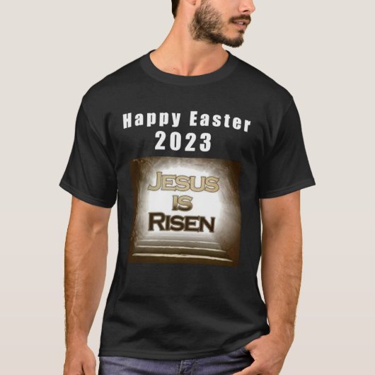 Lord Jesus Christ is Risen  Resurrection of Jesus Tシャツ (正面)
