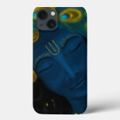 Lord Krishna blue attract – ハレクリシュナアート Case-Mate iPhoneケース (裏面)