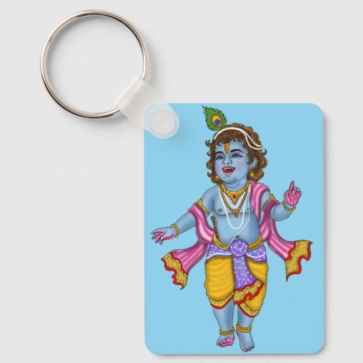 Lord Krishna Keychain キーホルダー (正面)