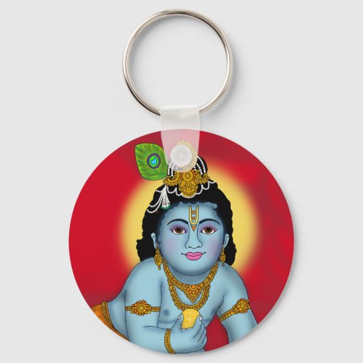 Lord Krishna Keychain キーホルダー (正面)