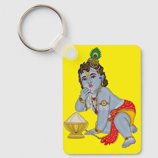 Lord Krishna Keychain キーホルダー (正面)