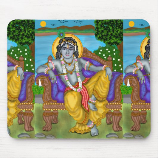 Lord Krishna Mouse Pad マウスパッド (正面)