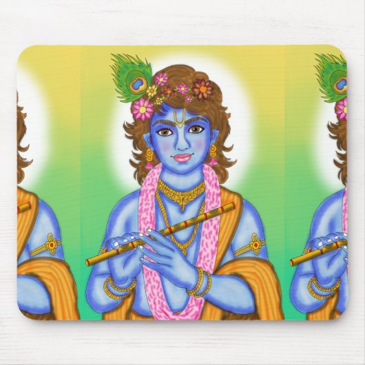 Lord Krishna Mouse Pad マウスパッド (正面)