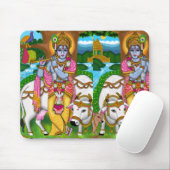 Lord Krishna Mousepad マウスパッド (マウス)