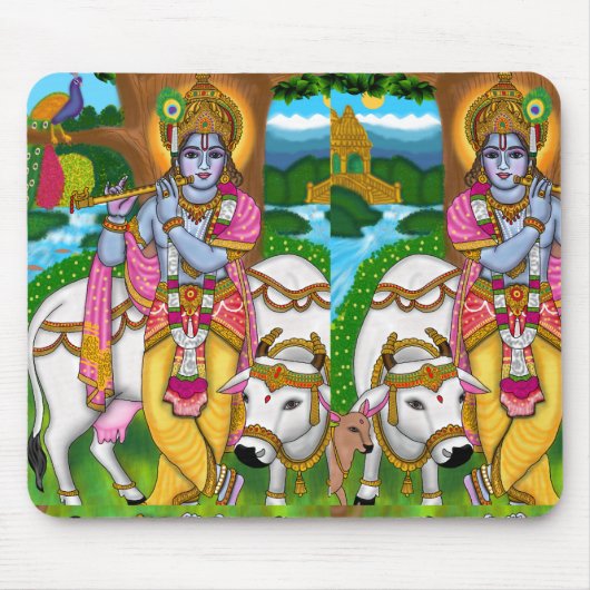 Lord Krishna Mousepad マウスパッド (正面)