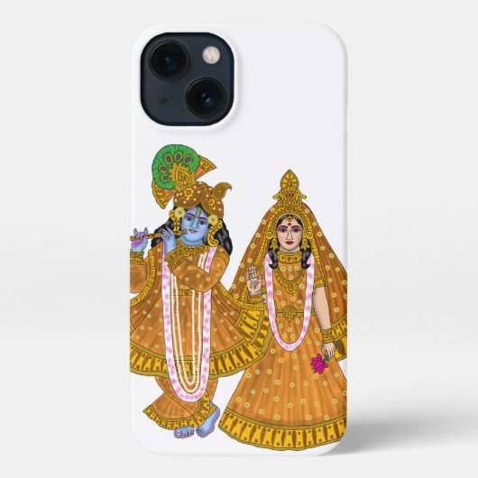 Lord Krishna Phone Cover iPhoneケース (裏面)