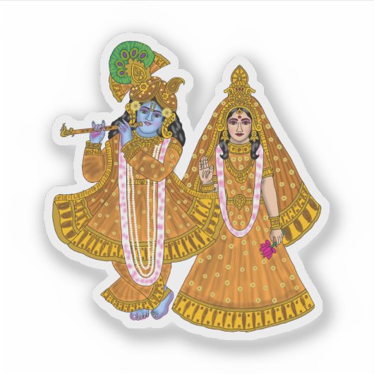 Lord Krishna Stickers シール (正面)