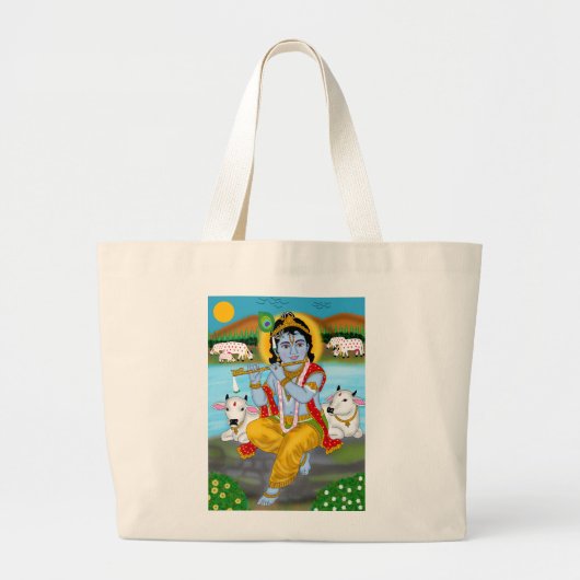 Lord Krishna Tote Bag ラージトートバッグ (正面)