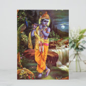 Lord Krishna with Flute Hindu God カード (スタンド正面)