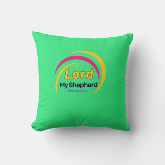 Lord My Sheperd （詩篇23:1）枕 クッション (正面)