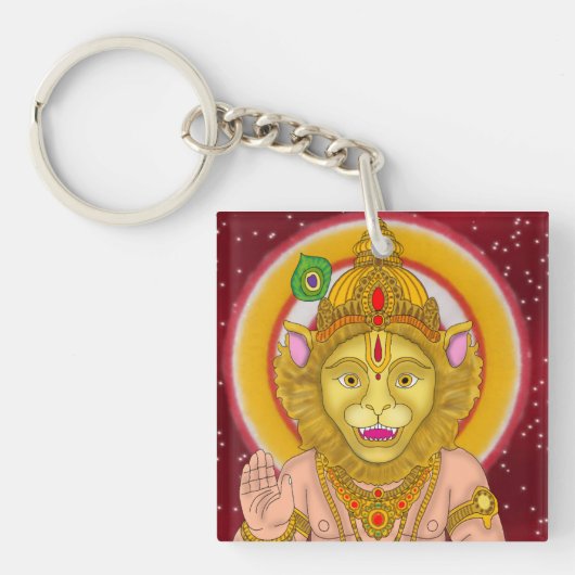 Lord Narsimha Keychain キーホルダー (正面)
