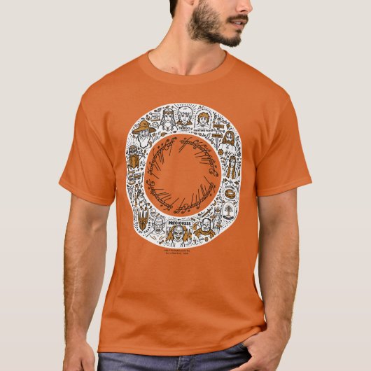 LORD OF THE RINGS™ ドゥードルアート Tシャツ (正面)