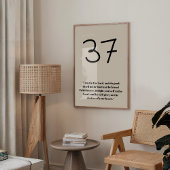 Lord Psalm 37 Wall Artに信頼 ポスター