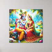 Lord Radha Krishna Canvas Print Picture キャンバスプリント (正面)