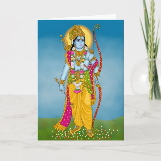 Lord Ram Greeting card – Divine Wall Art カード (正面)