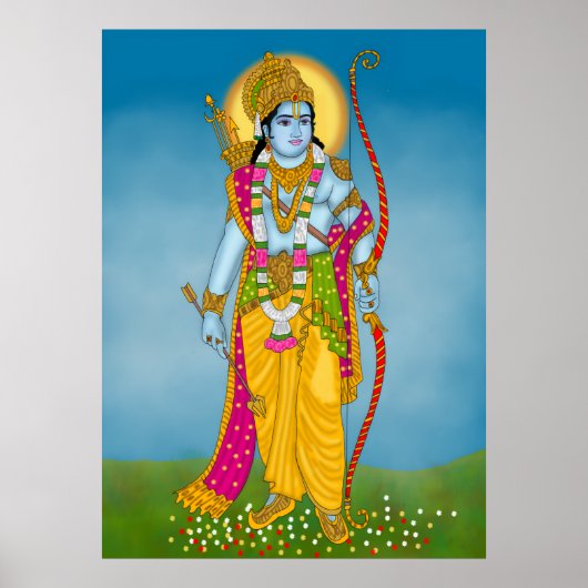Lord Ram Poster – Divine Wall Art ポスター (正面)