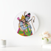 Lord Rama and Hanuman Clock ラージ壁時計 (ホーム)
