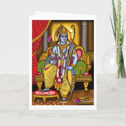 Lord Rama Greeting Card カード (裏面)