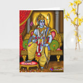 Lord Rama Greeting Card カード (黄色い花)