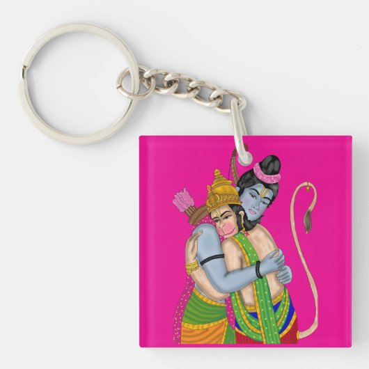 Lord Rama & Hanuman Keychain キーホルダー (正面)