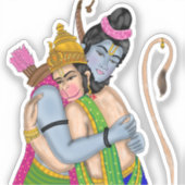Lord Rama & Hanuman Sticker シール (正面)
