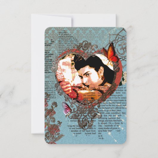 Lord Rama II - RSVPカード、返信Cad 出欠カード (正面)