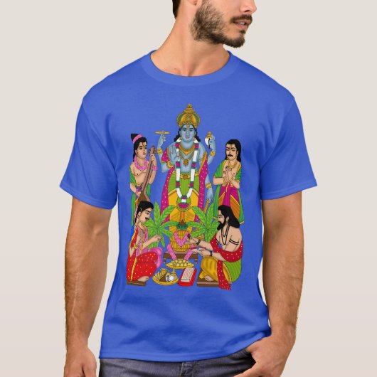 Lord Satyanarayan T-Shirt Tシャツ (正面)