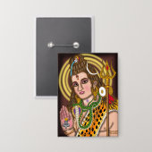 Lord Shiva Button 缶バッジ (正面/裏面)