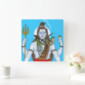 Lord Shiva Clock スクエア壁時計 (ホーム)