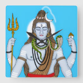 Lord Shiva Clock スクエア壁時計 (正面)