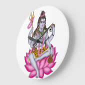 Lord Shiva Clock – Wall Decor & Home Decor ラージ壁時計 (傾斜)