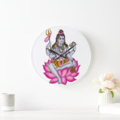 Lord Shiva Clock – Wall Decor & Home Decor ラージ壁時計 (ホーム)