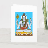 Lord Shiva Greeting Card カード (裏面)