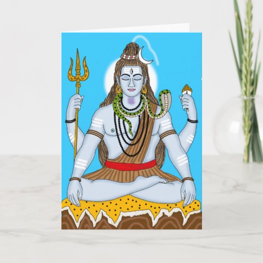 Lord Shiva Greeting Card カード (正面)