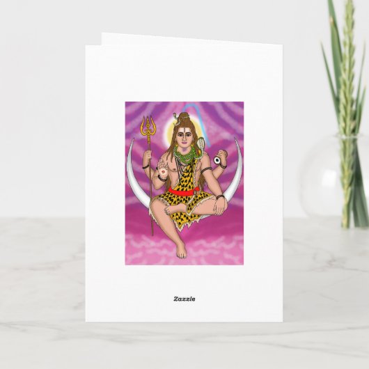 Lord Shiva Greeting Card カード (裏面)