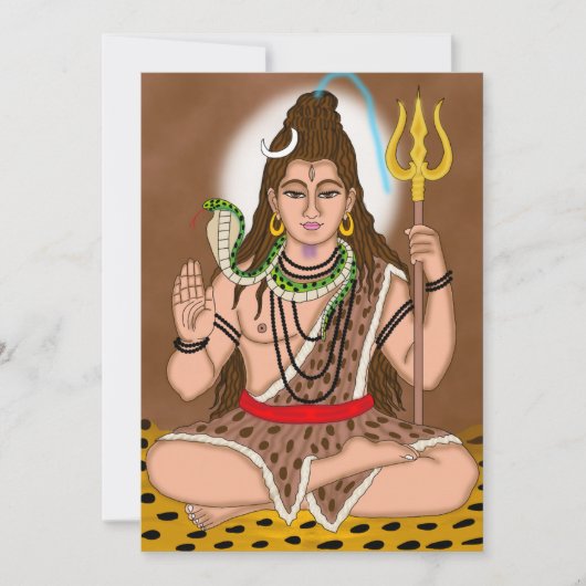Lord Shiva Greeting Card サンキューカード (正面)
