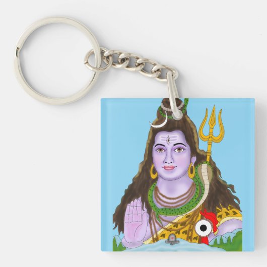 Lord Shiva Keychain キーホルダー (正面)