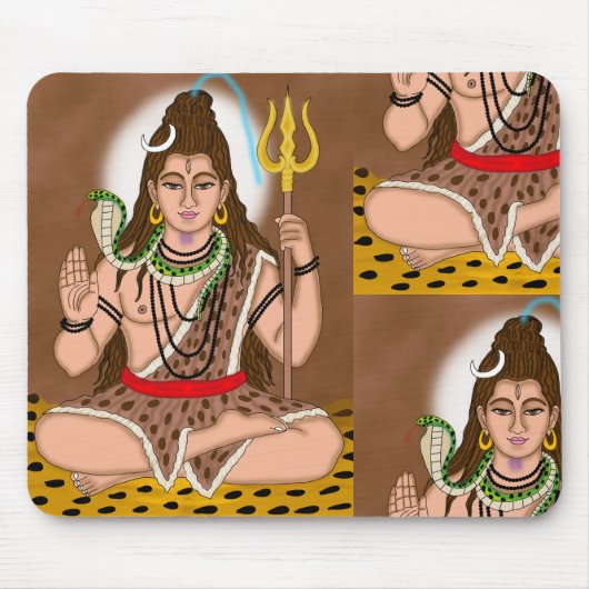 Lord Shiva Mouse Pad マウスパッド (正面)