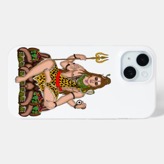 Lord Shiva Phone Case Case-Mate iPhoneケース (裏面 (横))