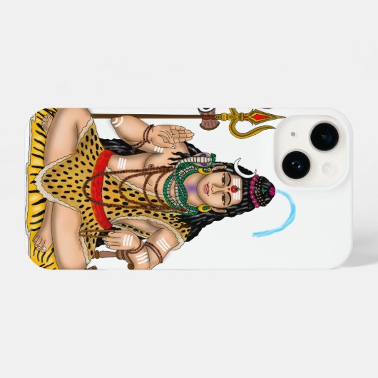 Lord Shiva Phone Cover iPhoneケース (裏面横)