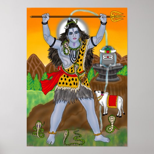 Lord Shiva Poster ポスター (正面)