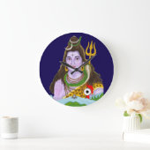 Lord Shiva Wall Clock ラージ壁時計 (ホーム)