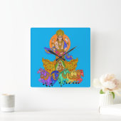 Lord Surya Phone Clock スクエア壁時計 (ホーム)