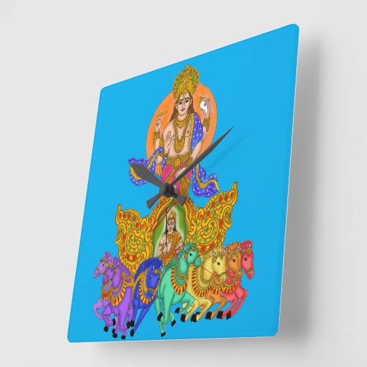 Lord Surya Phone Clock スクエア壁時計 (傾斜)