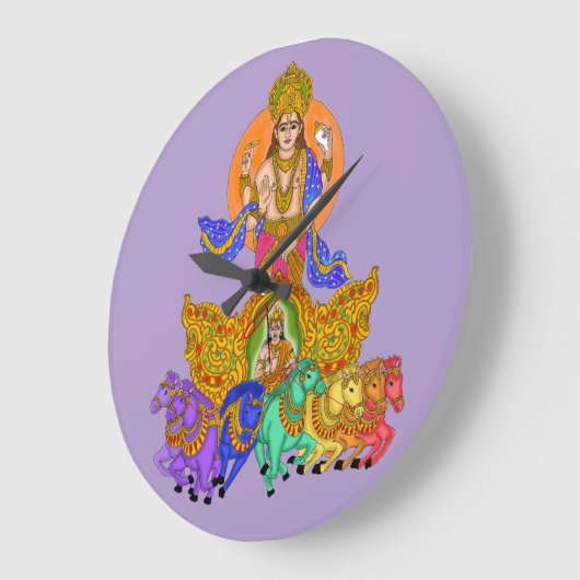 Lord Surya Phone Clock ラージ壁時計 (傾斜)