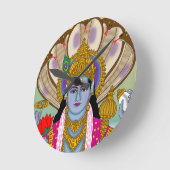 Lord Vishnu Clock ラウンド壁時計 (傾斜)