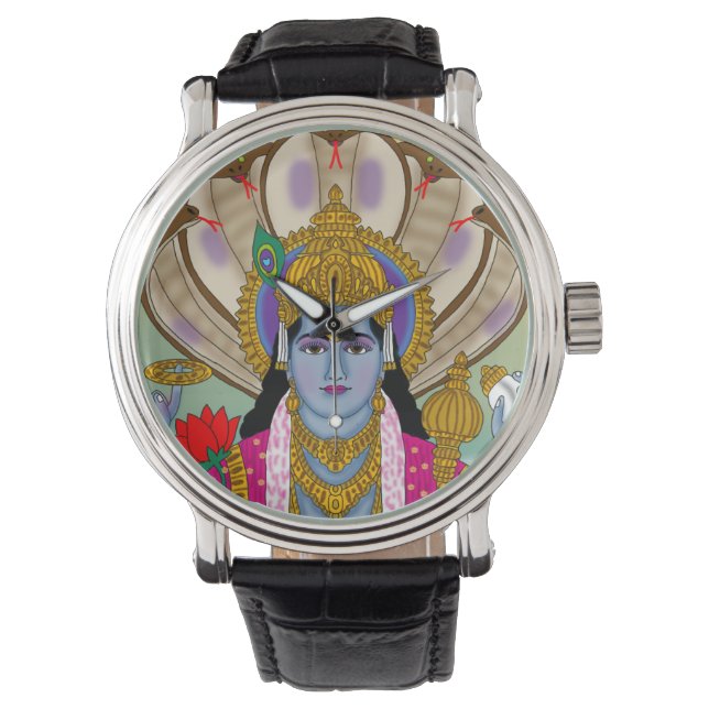 Lord Vishnu Clock 腕時計 (正面)