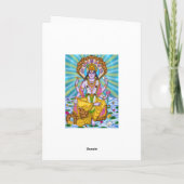 Lord Vishnu Greeting Card カード (裏面)